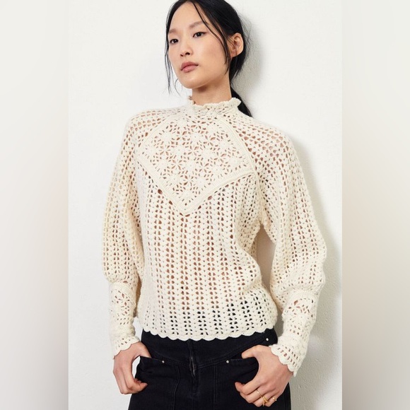 ba&sh Aste Crocheted Sweater - Picture 4 of 11